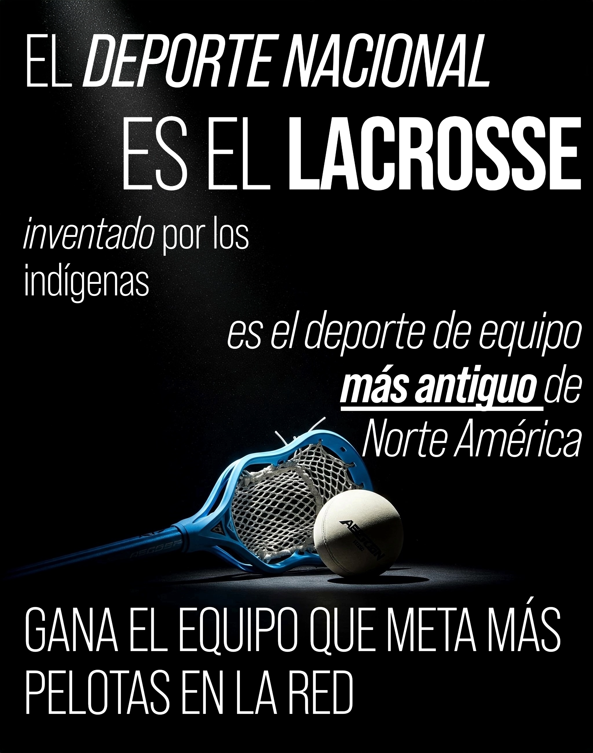 Datos curiosos fact: the national sport is lacrosse, the oldest team sport in North America